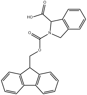 (R,S)-FMOC-1,3-DIHYDRO-2H-이소인돌카르복시산 구조식 이미지