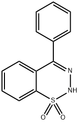 4-Phenyl-2H-1,2,3-benzothiadiazine1,1-dioxide 구조식 이미지
