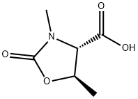 4-Oxazolidinecarboxylicacid,3,5-dimethyl-2-oxo-,(4S-trans)-(9CI) Structure