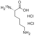 L-Lysine-2-15N  dihydrochloride Structure