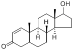 17-HYDROXYANDROST-1-EN-3-ONE 구조식 이미지