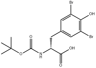 BOC-3,5-DIBROMO-D-TYR-OH Structure