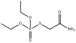 디티오인산O,O-디에틸S-(카르바모일메틸)에스테르 구조식 이미지