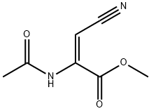 2-Propenoicacid,2-(acetylamino)-3-cyano-,methylester,(2E)-(9CI) 구조식 이미지