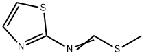 Methanimidothioic  acid,  N-2-thiazolyl-,  methyl  ester Structure