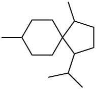 1,8-디메틸-4-(1-메틸에틸)스피로[4.5]데칸 구조식 이미지