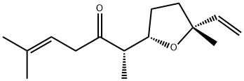 (S)-2-[(2S,5R)-5-Methyl-5-ethenyltetrahydrofuran-2-yl]-6-methyl-5-heptene-3-one Structure