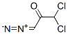 2-Propanone,  1,1-dichloro-3-diazo- Structure