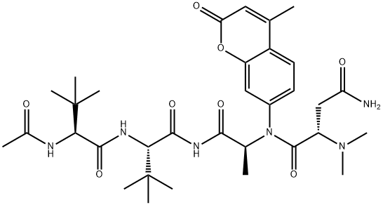 AC-TBU-GLY-TBU-GLY-ASN(ME)2-ALA-AMC Structure