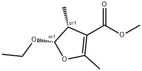 3-Furancarboxylicacid,5-ethoxy-4,5-dihydro-2,4-dimethyl-,methylester,cis-(9CI) Structure