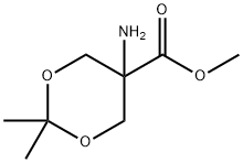 1,3-Dioxane-5-carboxylicacid,5-amino-2,2-dimethyl-,methylester(9CI) 구조식 이미지