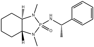 (3a,7aR)-1,3-Dimethyl-N-[(1S)-1-phenylethyl]octahydro-1H-1,3,2-benzodiazaphosphol-2-amine  2-oxide 구조식 이미지