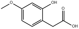 Benzeneacetic acid, 2-hydroxy-4-methoxy- 구조식 이미지