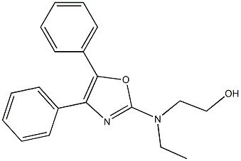 4,5-디페닐-2-(N-에틸-N-(2-히드록시에틸)아미노)옥사졸 구조식 이미지