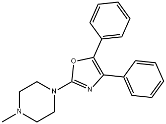 1-(4,5-diphenyl-1,3-oxazol-2-yl)-4-methyl-piperazine Structure