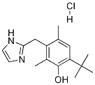 6-(1,1-diMethylethyl)-3-(1H-iMidazol-2-ylMethyl)-2,4-diMethylphenol  Monohydrochloride 구조식 이미지