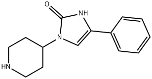 4-PHENYL-1-PIPERIDIN-4-YL-1,3-DIHYDRO-2H-IMIDAZOL-2-ONE 구조식 이미지