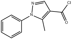 5-METHYL-1-PHENYL-1H-PYRAZOLE-4-CARBONYL CHLORIDE 구조식 이미지