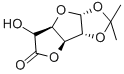 D-Glucurono-6,3-lactone acetonide 구조식 이미지