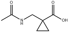 시클로프로판카르복실산,1-[(아세틸아미노)메틸]-(9CI) 구조식 이미지