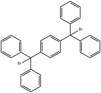 벤젠,1,4-비스(브로모디페닐메틸)- 구조식 이미지
