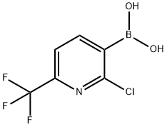 2-Trifluoromethyl-6-chloro-5-pyridineboric acid 구조식 이미지