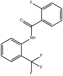 2-Fluoro-N-[2-(trifluoroMethyl)phenyl]benzaMide, 97% 구조식 이미지