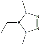 4,5-디하이드로-5-에틸-1,4-디메틸-1H-테트라자보롤 구조식 이미지