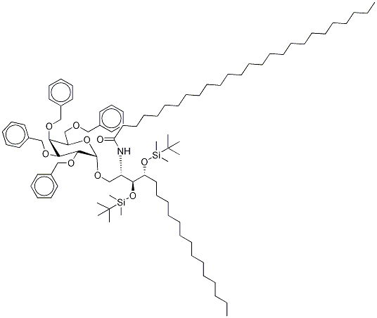 1-(2,3,4,6-Tetrakis-O-benzyl)-2,3-bis(tert-butyldimethylsilyloxy) KRN7000 Structure