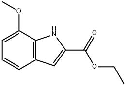 Этиловый эфир 7-метокси-1H-индол-2-карбоновой кислоты структурированное изображение