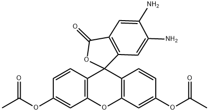 4,5-DIAMINOFLUORESCEIN DIACETATE Structure