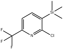 2-CHLORO-6-TRIFLUOROMETHYL-3-(TRIMETHYLSILYL)PYRIDINE Structure