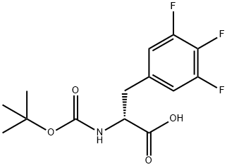 BOC-D-3,4,5-TRIFLUOROPHENYLALANINE 구조식 이미지