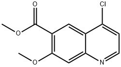 Methyl 4-chloro-7-Methoxyquinoline-6-carboxylate 구조식 이미지