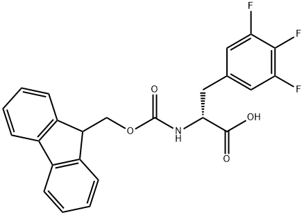 FMOC-D-3,4,5-TRIFLUOROPHENYLALANINE Structure