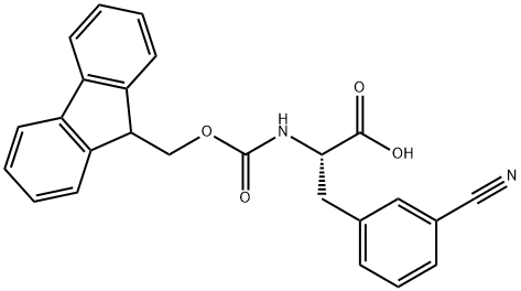 FMOC-L-3-CYANOPHENYLALANINE Structure