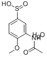 3-아세트아미도-4-메톡시벤젠설핀산수화물,97 구조식 이미지