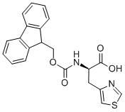 FMOC-D-4-THIAZOLYLALANINE 구조식 이미지