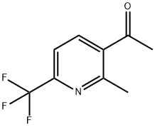 3-ACETYL-2-METHYL-6-(TRIFLUOROMETHYL)PYRIDINE Structure
