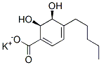 (2R,3S)-1-карбокси-4-пентил-2,3-дигидроксициклогекса-4,6-диен калия сол структурированное изображение