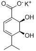 (2R,3S)-1-CARBOXY-4-ISOPROPYL-2,3-DIHYDROXYCYCLOHEXA-4,6-DIENE POTASSIUM SALT Structure