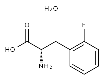 L-2-플루오로페닐알라닌반수화물 구조식 이미지
