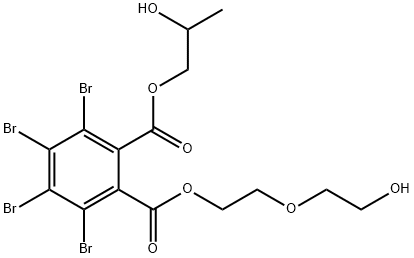 2-(2-hydroxyethoxy)ethyl 2-hydroxypropyl 3,4,5,6-tetrabromophthalate  Structure