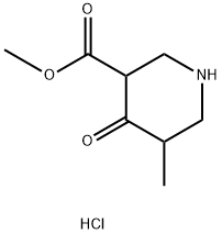 3-메틸-5-메톡시카르보닐-4-피페리돈염화물,99 구조식 이미지