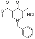 3-METHYL-5-METHOXYCARBONYL-1-BENZYL-4-PIPERIDONE HYDROCHLORIDE, 99 구조식 이미지