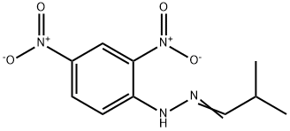 ISOBUTYRALDEHYDE 2,4-DINITROPHENYLHYDRAZONE 구조식 이미지