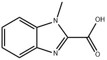 1-METHYL-1H-BENZIMIDAZOLE-2-CARBOXYLIC ACID 구조식 이미지