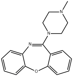 11-(4-메틸피페라지노)디벤조[b,f][1,4]옥사제핀 구조식 이미지