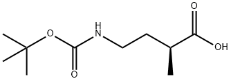 Butanoic acid, 4-[[(1,1-dimethylethoxy)carbonyl]amino]-2-methyl-, (S)- (9CI) Structure