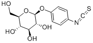 BETA-D-GLUCOPYRANOSYLPHENYL ISOTHIOCYANATE 구조식 이미지